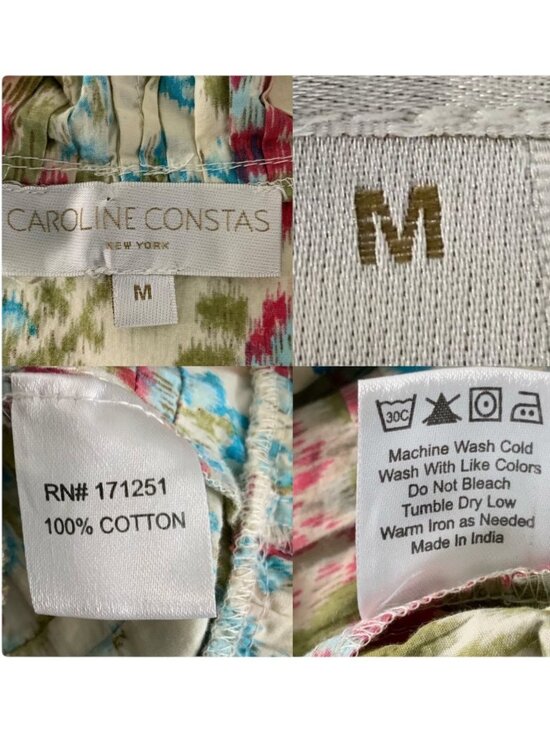 Caroline Constas Khaleesi Dress M Floral Ruffle - Picture 7 of 13